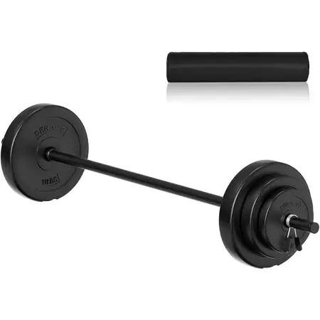 43lbs Barbell Set Adjustable Olympic Weights for Home Gym